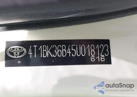 2005 Toyota Avalon Limited из США, поврежденный, VIN 4T1BK36B45U018123